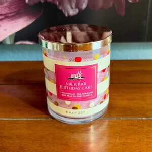 NEW MILK BAR BIRTHDAY CAKE Single Wick Candle Bath & Body Works